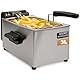 Grunkel FRYPRO-3SS Ölfritteuse mit 2000 W und Behälter aus Edelstahl mit Kaltzonen-Technologie, 3 Liter Fassungsvermögen und Temperaturkontrolle bis 190 °C