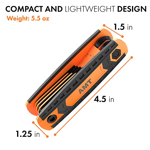 American Mutt Tools 25Pc Folding Allen Wrench Set And Star Key Set – Includes Star, Sae And Metric Allen Key Set – Folding Hex Key Set, Folding Torx Wrench Set – Small Allen Wrenches Sets #TOP4