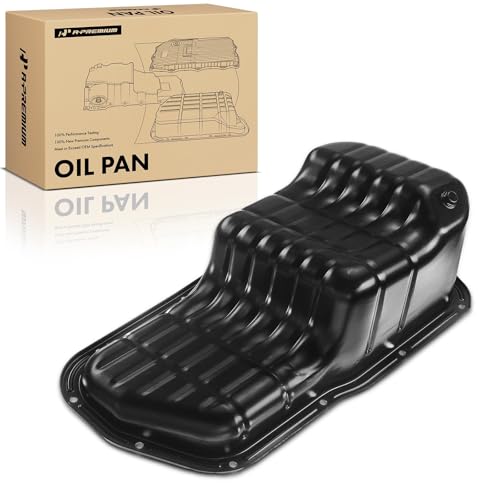 A-Premium Engine Oil Pan Sump with Drain Plug Compatible with Nissan Frontier 1998-2015, Xterra 2000-2004, Pickup 1995-1997, D21 1990-1994, RWD and L4 2.4L Engine
