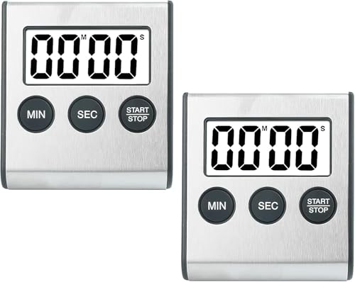 2PCS Temporizador Reloj Despertador Digital Mini...