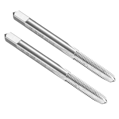 Taraud inférieur #10-32 UNF uxcell en acier rapide HSS6542 pour filetage précis de métal x2