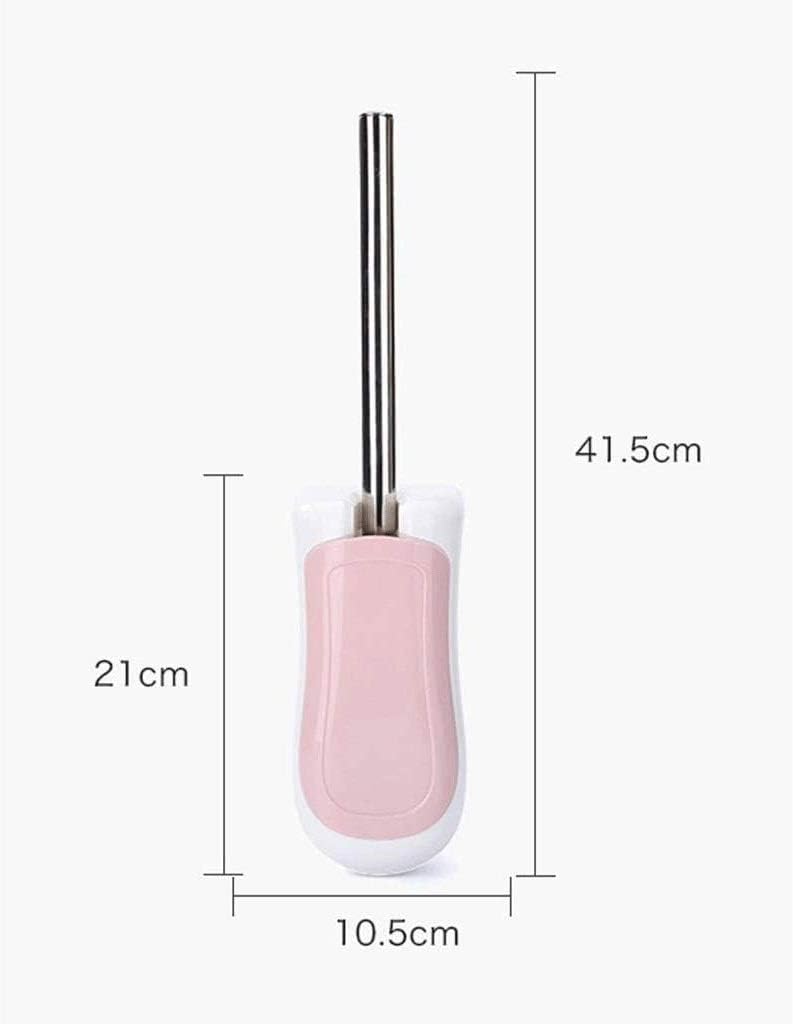Compact Wall-Mounted Toilet Brush Holder Bathroom Brush with Stainless Steel Handle for Bathroom Storage and Organization(Blue) image 3