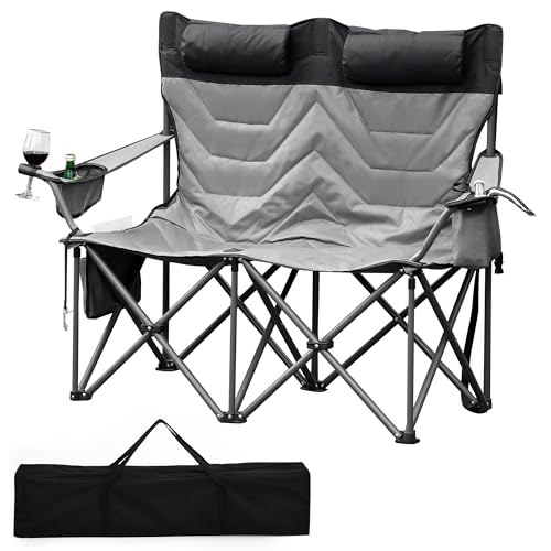ActiveTrail Double Camping Chair with Cooler & Headrest