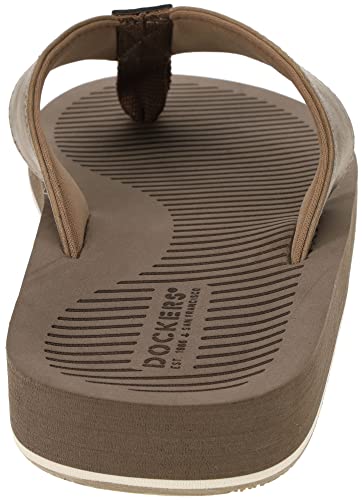 Dockers Mens' Etched Flip-Flop Sandals2