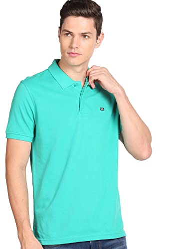 Image of Arrow Sport Solid Polo T-Shirt for Men - Regular Fit, Cotton Half Sleeves Mens Tshirt