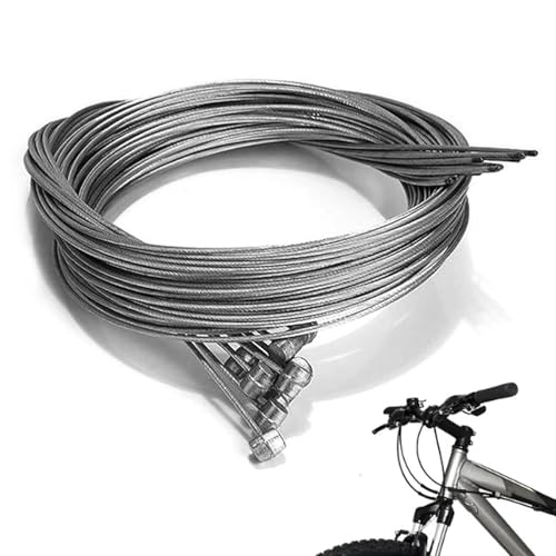 10 Pcs Bicycle Brake Cable 1.75m Universalv Inner Bikes Brake Cord Bicycles Braking Line Cable Wire Bicycle Brakes Cables Replacement Accessories for Mountain Road Bike