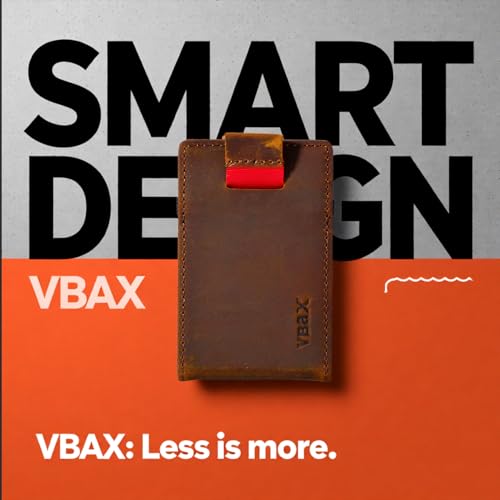 Image of RFID Minimalist Slim Wallet for Men and Women, Holds Up to 12 Cards, Cash, Key Thin and Lightweight Credit Card Holder Vintage Color