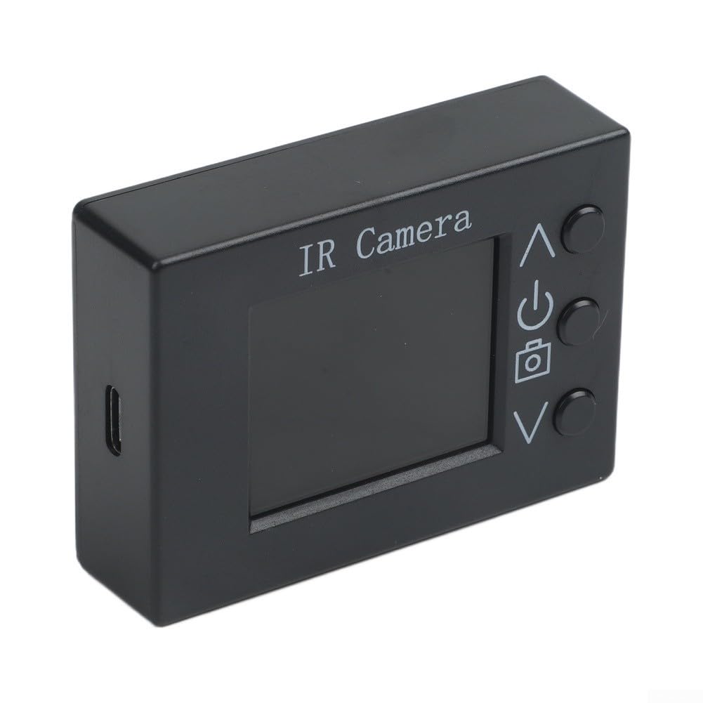 MLX90640 Termómetro infrarrojo con cámara termográfica LCD de 1.8 pulgadas -40 ~ 300 ° C tipo C recargable para detección de fugas automotriz HVAC industrial