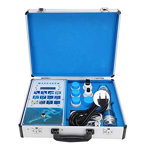 Qinlorgon Massaggiatore per alleviare Il Dolore, Macchina elettromagnetica extracorporea per Onde d'urto 19ED Portatile Professionale con CE(Spina UE 220V)