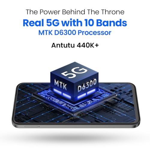 Image of Tecno Spark 30C 5G (Midnight Shadow, 4GB+64GB) | D6300 5G Processor | 5000 mAh Battery | NFC, IR Remote | Dolby Atmos