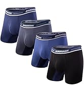BAMBOO COOL Men's Underwear Boxer Briefs - Soft Breathable Bamboo Viscose Performance Underwear f...