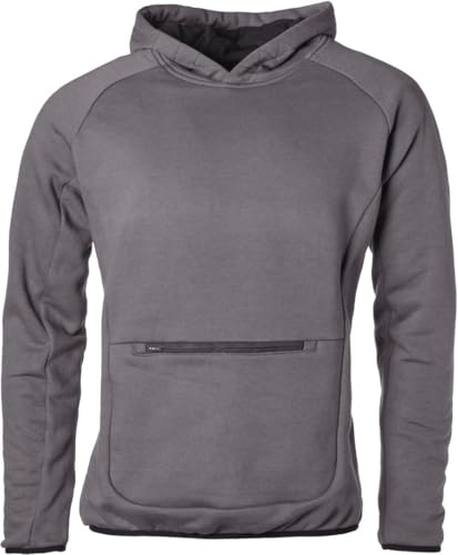 Sweat à capuche moto GMS Argun vêtement motard gris 2XL