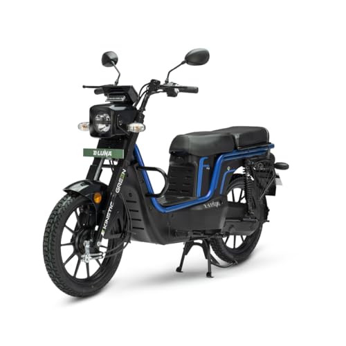 Image of E-Luna X3 Pro Electric Scooter with Charger - Ocean Blue - Ex-Showroom