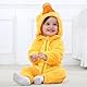 COOKY.D Unisex Baby Strampler mit Kapuze Halloween Cosplay Kostüm, 24-30 Monate,Ente