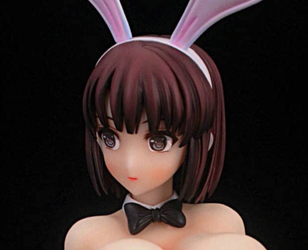 HIMODELGK Anime 1/4 Sexy Saenai Heroine No Sodatekata - Katou Megumi Bunny Girl Naked Sexy Japanese Anime Doll Action Figures Dolls Anime Girl Figure Statues Collection Toys Gift