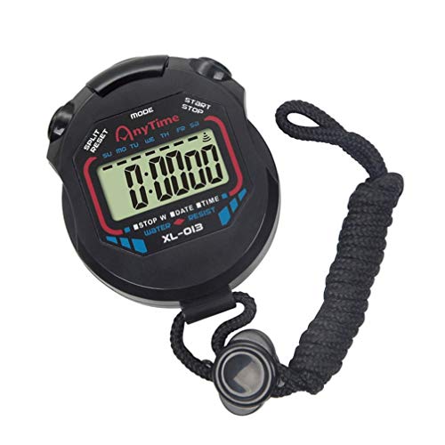 Cronômetro digital Besportble com visor LCD e alarme temporizador para futebol, basquete, corrida, n