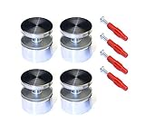 mit Gewinde 4x Wandabstandshalter 38x25 mit Gewinde inkl. Befestigung Edelstahl V2A Schild Acryl