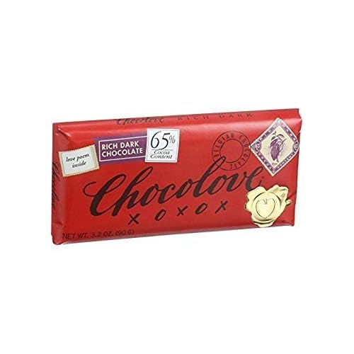 Chocolove Premium Chocolate Bars, Dark (65%) Rich Chocolate, 3.2-Ounce Bars (Pack of 12) ( Value Bulk Multi-pack)