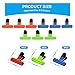 9 PCs Small Clips - Sturdy Food Bag Clips for All Sort of Unfinished Food Bags. Assorted Colors, Food Clips for Sealing Food, Snacks, Cereals, Flour Bags etc. (Presented in a Reusable Zipper Bag) (9)