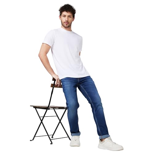 Image of Spykar Men's Slim Fit Low Rise Casual Jeans