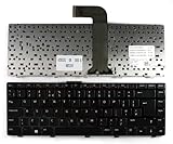 Facile à monter Power4Laptops Royaume-Uni Noir Cadre Noir Clavier pour Ordinateur Portable (PC) de Remplacement Compatible avec Dell Inspiron N411Z