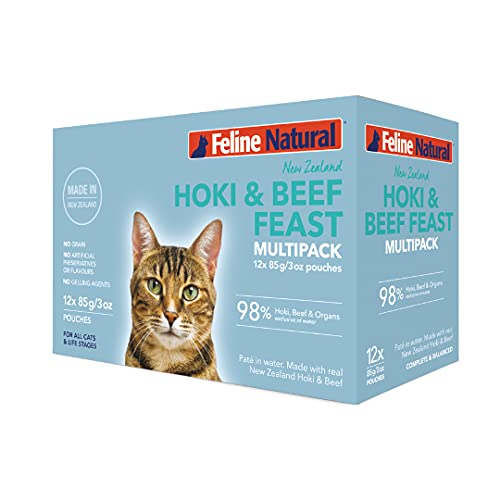 Feline Natural Hoki & Beef Grain-Free Pouch Cat Food