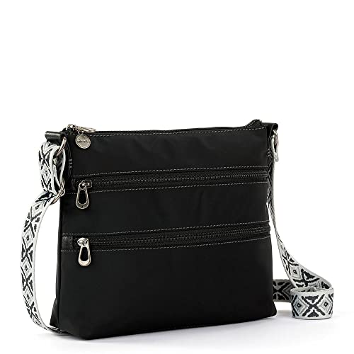 Image of Sakroots Artist Circle Basic Crossbody in Eco Twill, Adjustable Crossbody Strap
