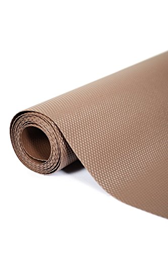 Skywalk Multipurpose Textured Super Strong Anti-Slip Eva Mat - for Fridge, Bathroom, Kitchen, Drawer, Shelf Liner, Size Full 5mtr Length(Color Dark Brown