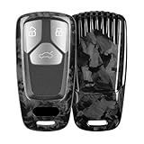 T-carbon Key Fob Cover Fits A4 A5 Q5 2017-2024 RS4 RS5 S5 S4 SQ5 2018 2019 2022;Real Carbon Fiber Key Shell Protetor Fits Audi R8 TT TTS TT-RS 2023 Smart Remote Key Accessories