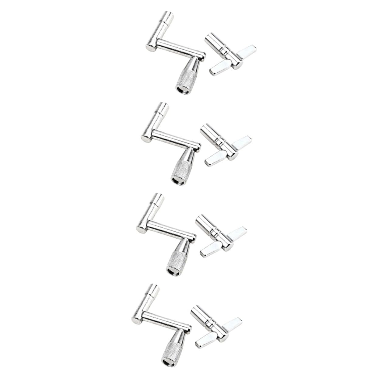 ibasenice 4sätze Metal Drum Keys Set Praktisches Schlagzeug Zubehör Für Präzises Stimmen Und Reparaturen Geeignet Für Verschiedene Trommelsysteme Und Persönliche Nutzung
