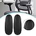 Amagogo 2 Pieces Office Chair Armrest Arm Pads PU Leather Universal Easy Installation Comfortable Replace Parts Office Chair Arm Rest, Style A