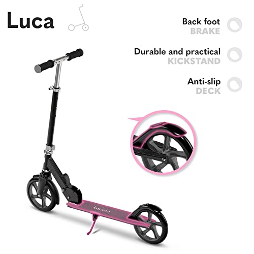 Lionelo Luca EBEC-7 Step, solide stuurverstelling in 3 graden, wielen met een diameter van 20 cm, licht, eenvoudig… - Afbeelding 5