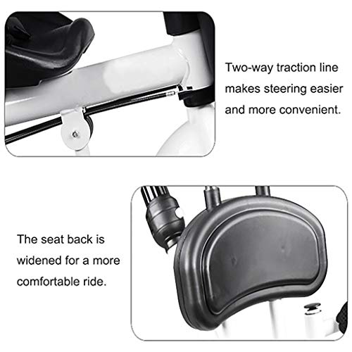 3 In 1 Kinderwagen Kinderwagen Kinderfiets Multifunctioneel Met Zonneklep Met Opvouwbaar Voetpedaal 2 Kleuropties (Kleur: Geel) (Wit) - Afbeelding 8