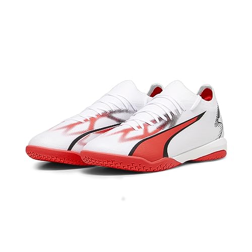 PUMA ULTRA MATCH IT Fußballschuhe Herren, White-Black-Fire Orchid, 48.5 EU