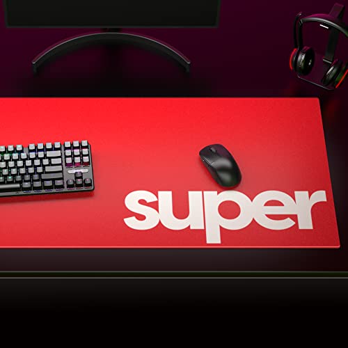 Image of Pulsar Gaming Gears Superglide Pad v1 Glass Mouse Pad, XXL, Red