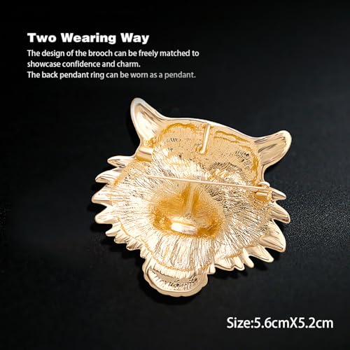 Image of Animal Brooch for Men Vintage Metal Wildlife Lapel Pin Suit Jacket Badge Fashion Accessories for Men