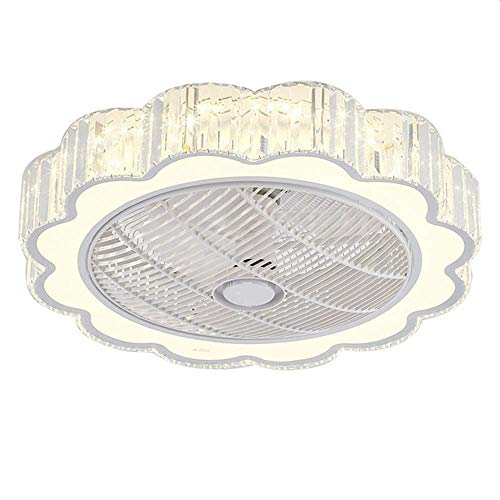 NBGT Flush Mount Ceiling Fans Light, with Remote Control, LED Dimmable, Adjustable Speed, 40W 110V 24 Inch Invisible Low Profile Enclosed Blade Fan Lighting for Living Room, Bedroom