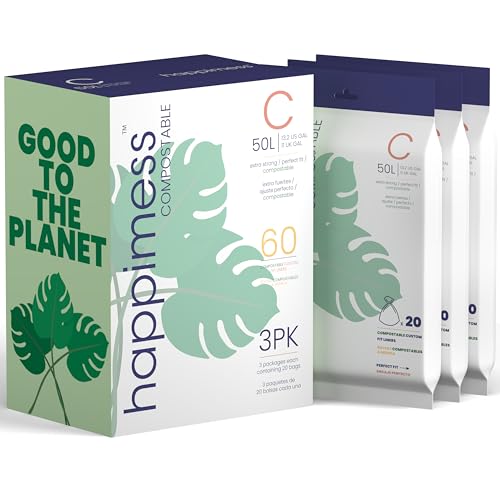 happimess HPM3000C-GREEN 50L �h���[�X�g�����O �͔쉻�\ �S�~�����C�i�[ �r�W�l�X �z�[�� �L�b�`�� ���Ɨp �H�Ɨp �O���[�� (60�� 20������3�p�b�N)