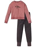 frottee anzug für kinder Winterschlafanzug Schiesser Mädchen Anzug lang Zweiteiliger Schlafanzug, Braun (Havanna 305), 140 (Herstellergröße: XS)