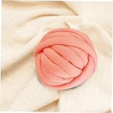 Hochwertiges grobes Wollgarn: handgestrickt, super volumin und weich – für Armstrickprojekte, Hkeldecken und Kissen für Haustierbetten – riesiges Wollgarn fürütliche Kreationen-ROSA