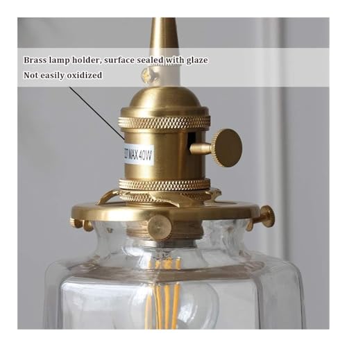 Lustre bouteille de verre réglable en métal pour haut plafond - 4