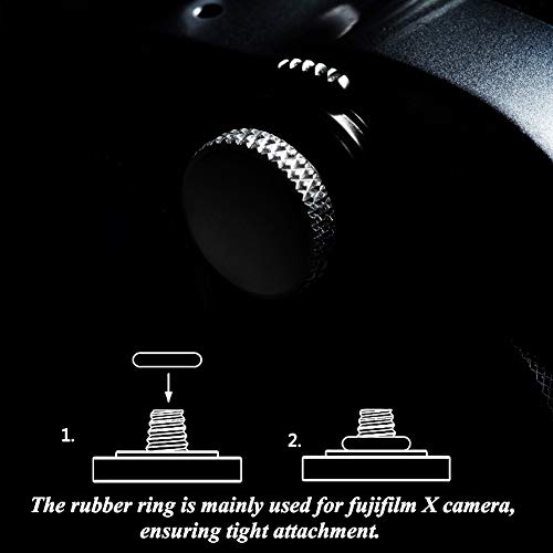 Image of Camera Shutter Button (2 Pack /Silver) Upscale and Delicate Soft Shutter Release Button