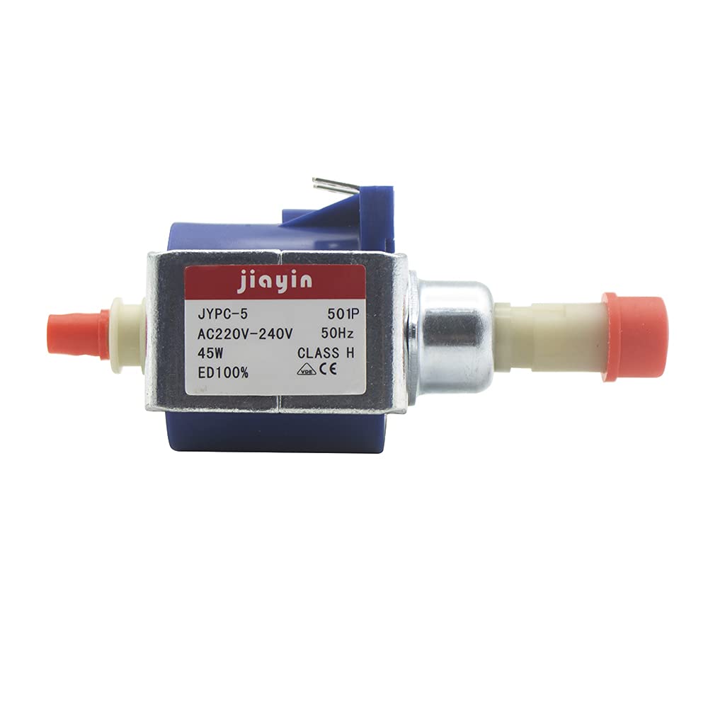 Jiayin JYPC-5 501P Pompe à eau à membrane 45 W 230 V AC, 9 bar 550 cc/min, pompe vibrante pour balai à vapeur, défroisseur à vapeur, machine à expresso – Composant d'appareil interne, modèle jiayin
