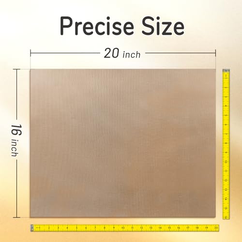 Image of TransOurDream PTFE Teflon Sheets for Heat Press (10 Sheets, 16x20 inch) Reusable Non-Stick Sheets for Iron-on Transfer, Sublimation, HTV Vinyl, DTF and Crafts