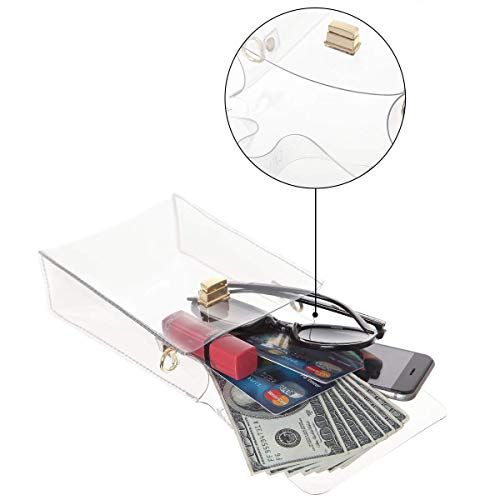 INICAT Small Clear Purse for Women Stadium Approved Crossbody Bag Cute Transparent Handbag for Stadium Events Concerts 5