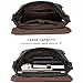 Dasein Large Vintage Canvas Messenger Shoulder Bag, Black, 15in Laptop