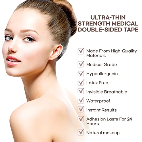 SILKDEMIS Professional Eyelid Tape 400Pcs (4mm,5mm,6mm,7mm), Eyelid Tape for Hooded Eyes Invisible, Premium Double Eyelid Tape Eyelid Lifter Strips - Thumbnail 5