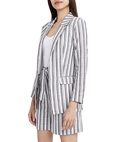 Bcbgeneration Women's Boyfriend Blazer With Long Sleeves And Front Pockets, Multi, Large #TOP1