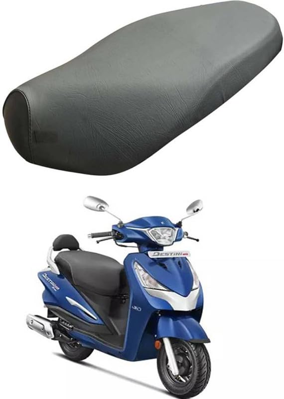 CARBOX Hero Destini 125 Scooty, SEAT Cover,PU Leather,Black,Rope PROVIDED Ready to FIT, Fitted on All Model Water Proof Pack of 1-image-48
