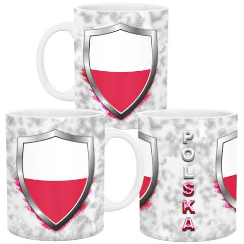 lepni.me Polen 11 oz. Fußballtasse mit polnisch Flagge Abzeichen |...